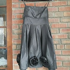 Black Taffeta Cocktail Dress